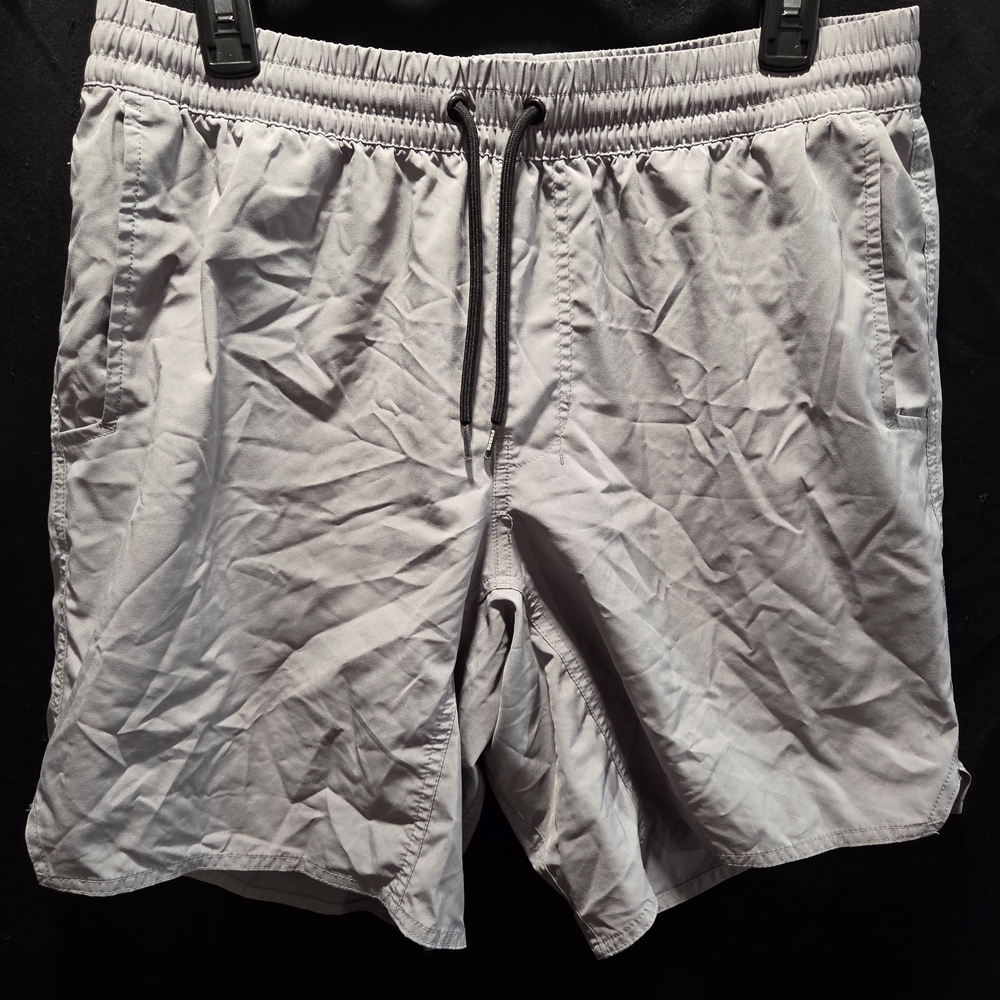 RSQ Active Shorts Sz L Mens Gray Lightweight Performance Tech Athletic Gym Hike
